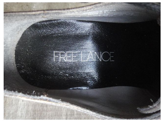 Scarpe Derby Free Lance Azev 4 in pelle grigia Grigio - vista 9