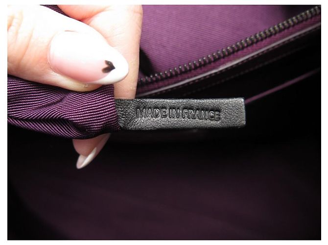 BORSA A MANO RENAUD PELLEGRINO 39BORSA A MANO CM PRUGNA IN VELLUTO E BORCHIE + BORCHIE - vista 8