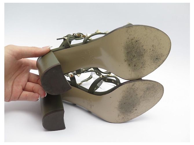 SCARPE VALENTINO SANDALI GARAVANI ROCKSTUD 38.5 IT 39.5 SCARPE FR - vista 3