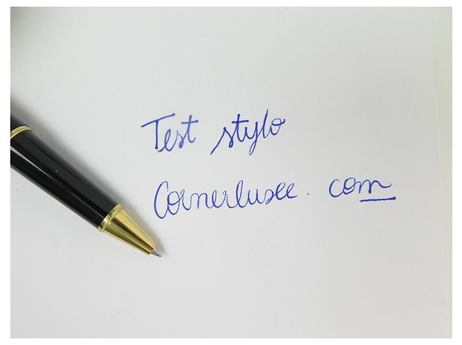 PENNA MB MONTBLANC MEISTERSTUCK ROLLER CLASSIC IN RESINA ORO132457 Penna Nero - vista 9