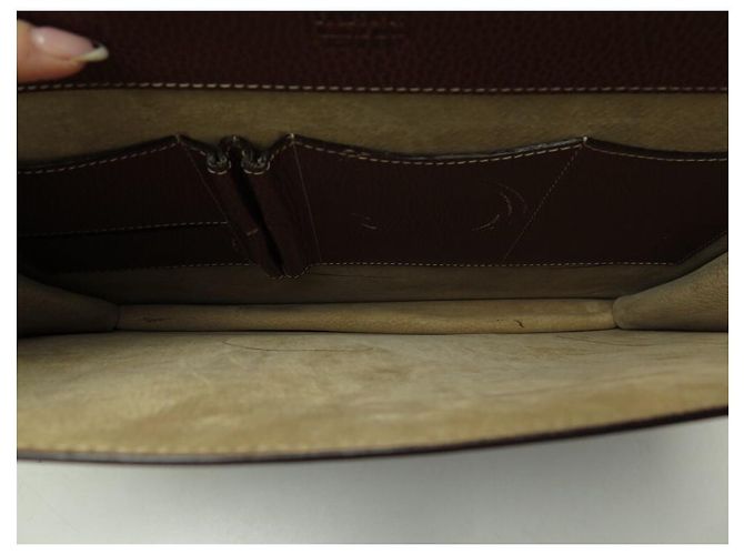 VINTAGE LOEWE DOCUMENT HOLDER TOWEL BAG IN CAMEL SEEDED LEATHER BRIEFCASE - view 7