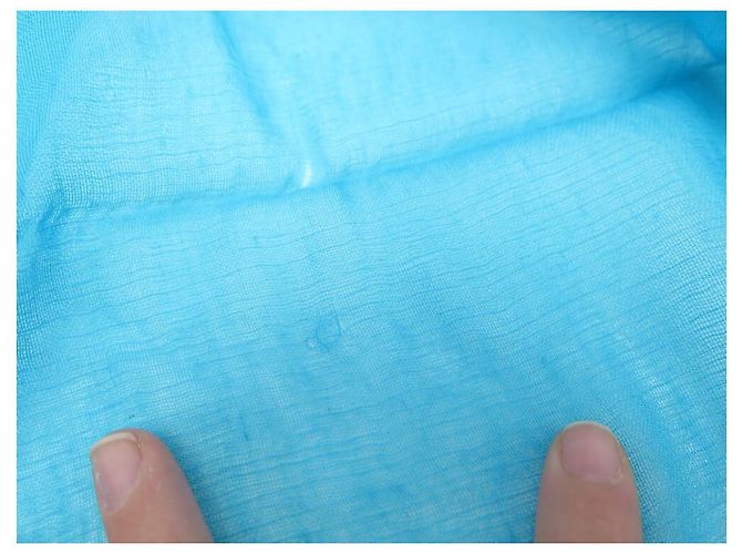 Plume Hermès STOLA PIUMA HERMES IN CASHMERE E SCIARPA IN SETA TURCHESE SCIARPA FOULARD - vista 3