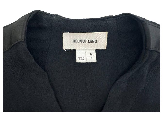 Giacca bomber Helmut Lang nera in rayon Nero - vista 5