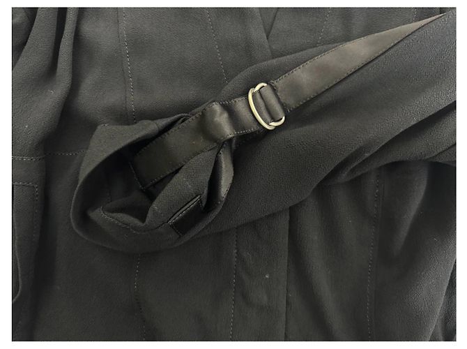 Giacca bomber Helmut Lang nera in rayon Nero - vista 6
