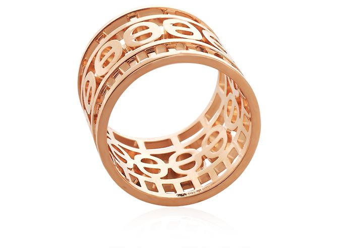 Ring Anello Hermès Chaine D'Ancre in 18k Rose Gold - vista 2