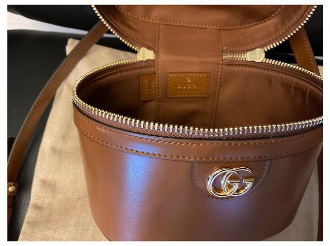 BORSA A TRACOLLA GUCCI PICCOLA Cognac - vista 5