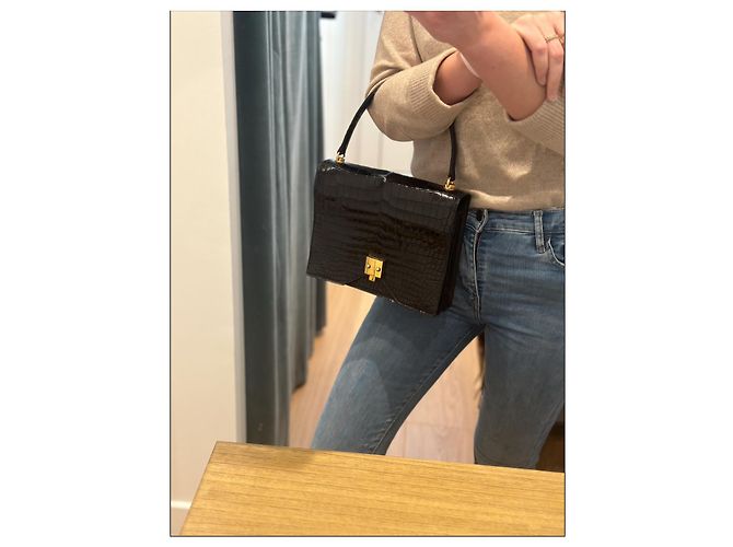 Raro modello G8 Hermès in coccodrillo nero - vista 12