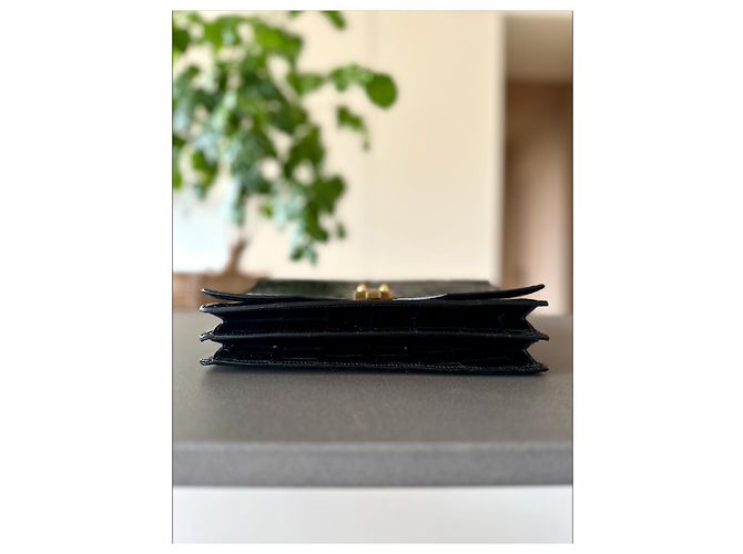 Raro modello G8 Hermès in coccodrillo nero - vista 5