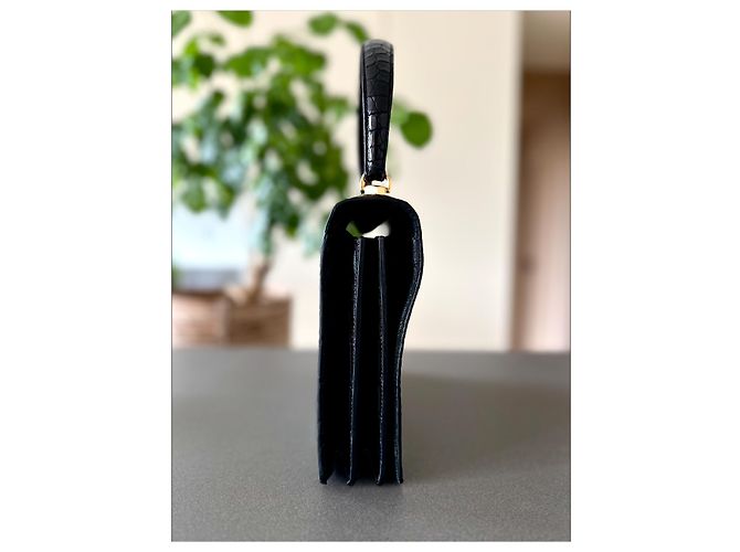 Raro modello G8 Hermès in coccodrillo nero - vista 8