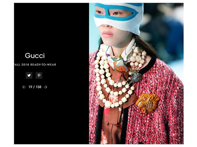Gucci FW 2018 défilé de mode - vue 5