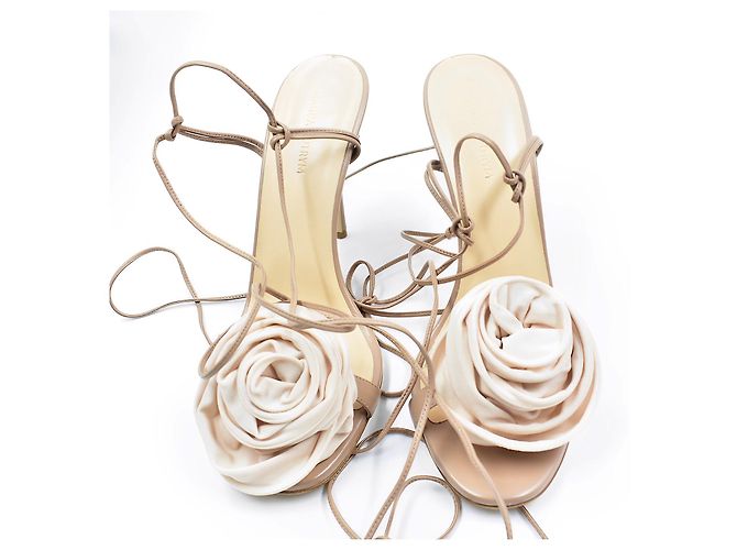 Sandali Magda Butrym in pelle beige - vista 5