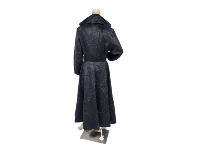 Cappotti vintage Claude Montana Grigio antracite - vista 6