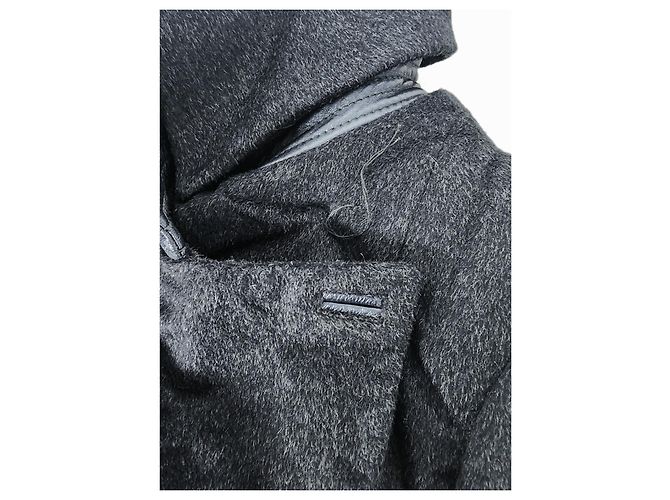 Cappotti vintage Claude Montana Grigio antracite - vista 7