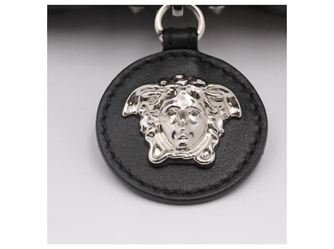 Borsa a tracolla VERSACE Hobo Small Repeat Nero Argento - vista 2