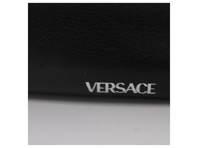 Borsa a tracolla VERSACE Hobo Small Repeat Nero Argento - vista 6