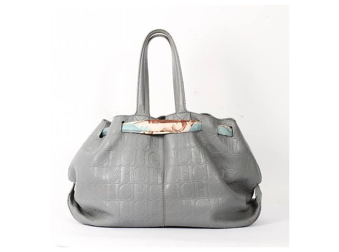 Borsa Carolina Herrera grigia con fazzoletto Grigio - vista 3