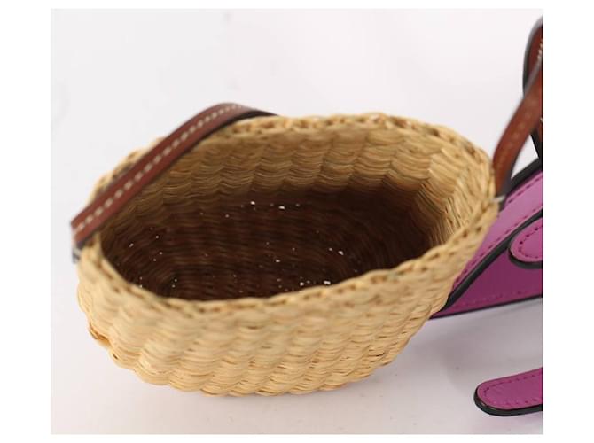 Borsa Loewe Octopus viola Rosa Beige - vista 11