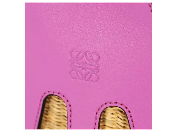 Borsa Loewe Octopus viola Rosa Beige - vista 3