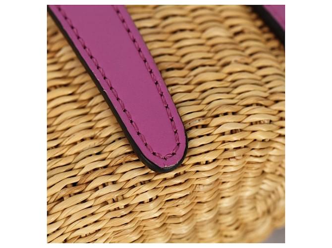 Borsa Loewe Octopus viola Rosa Beige - vista 5