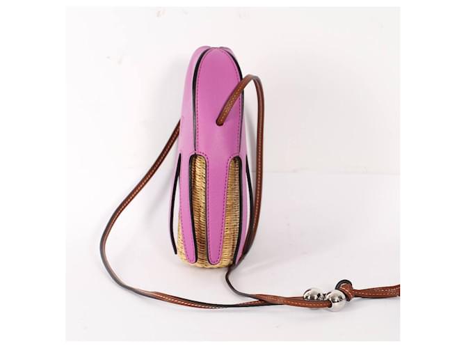 Borsa Loewe Octopus viola Rosa Beige - vista 6