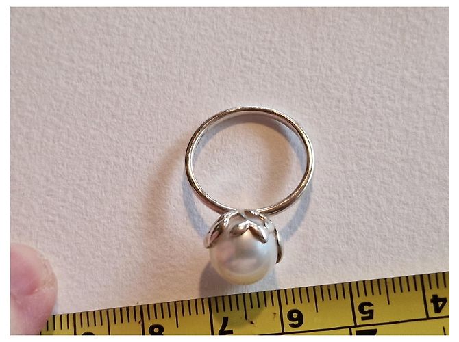 Tiffany & Co Olive Leaf di Paloma Picasso in argento e perla - vista 7