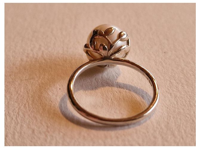 Tiffany & Co Olive Leaf di Paloma Picasso in argento e perla - vista 9