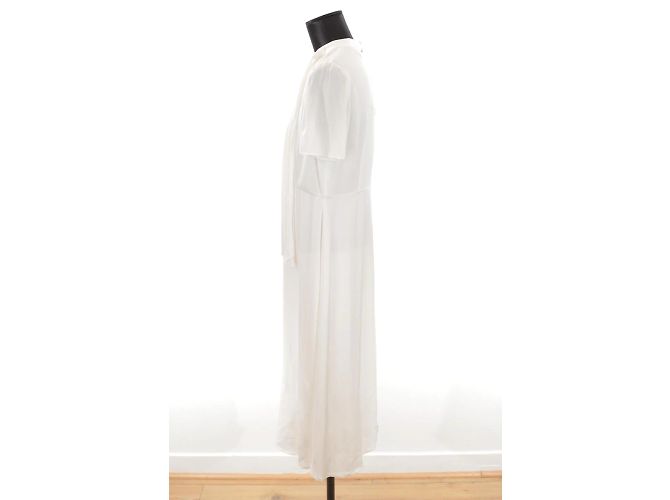 Lk Bennett Weißes Viskose Kleid Größe L - Ansicht 3