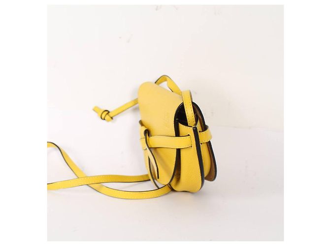 Borsa Loewe Gate in pelle gialla Giallo - vista 3
