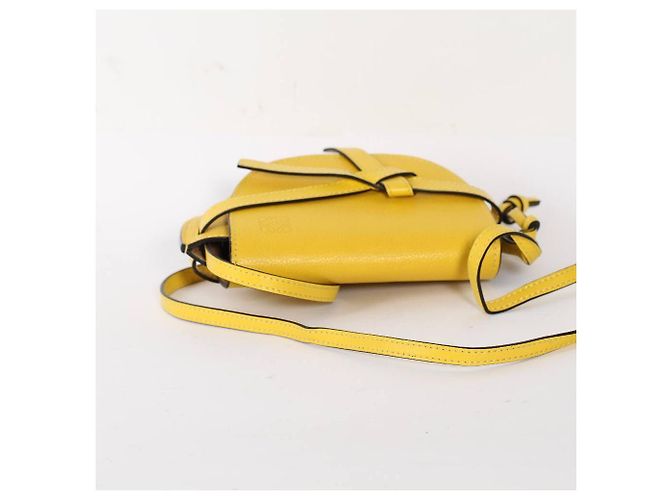 Borsa Loewe Gate in pelle gialla Giallo - vista 6