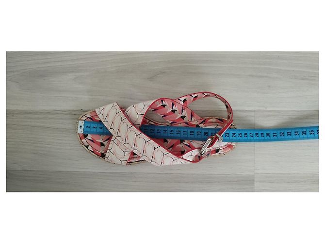 Sandali Fendi in pelle multicolore - vista 10