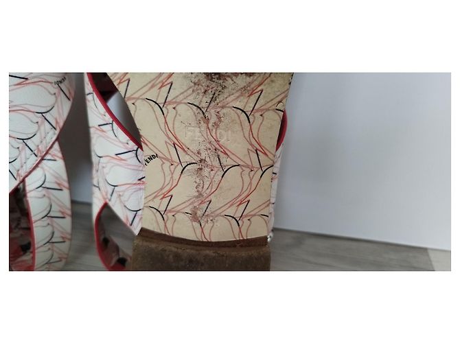 Sandali Fendi in pelle multicolore - vista 11