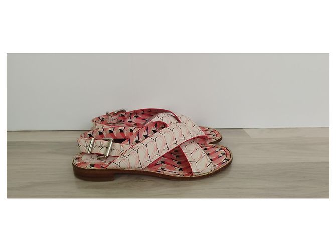 Sandali Fendi in pelle multicolore - vista 2
