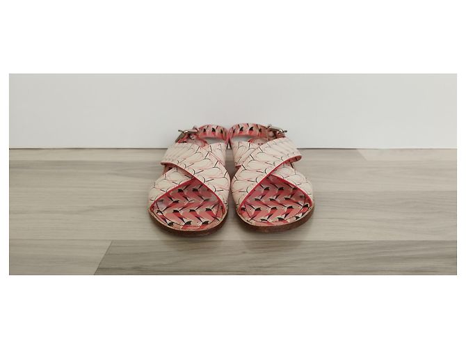 Sandali Fendi in pelle multicolore - vista 3