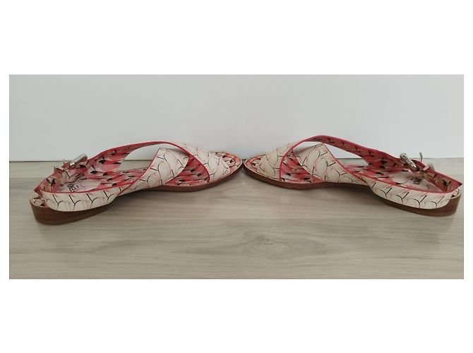 Sandali Fendi in pelle multicolore - vista 7