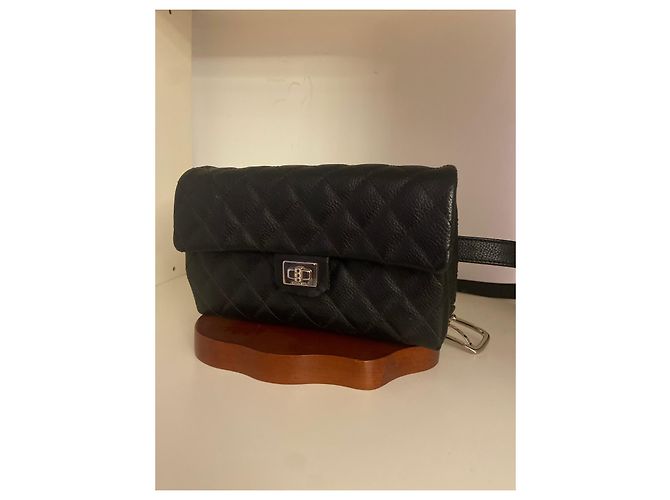 Mademoiselle Chanel Hermosa riñonera 2.55 VENDIMIA Negro - vista 5