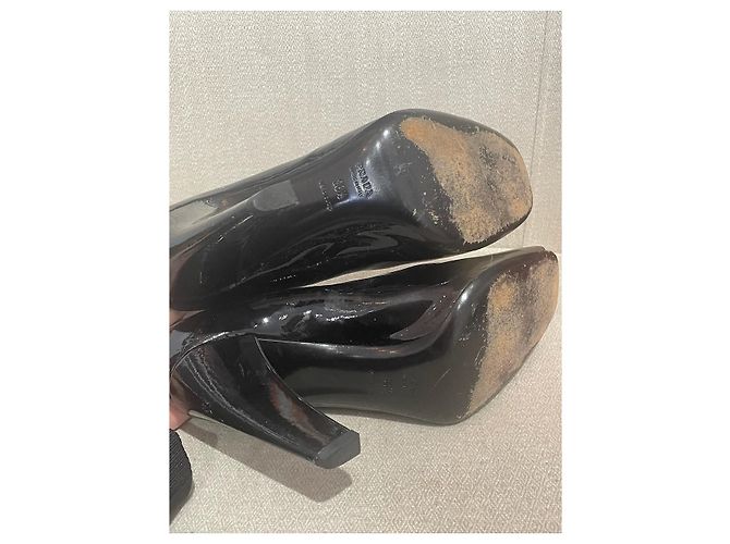 PRADA Absätze T.EU 38.5 Lackleder Grau - Ansicht 6