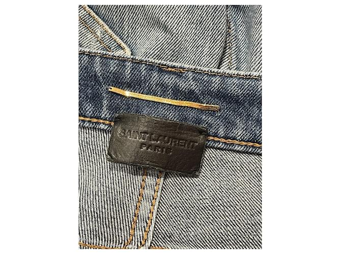 Jeans SAINT LAURENT T.FR 36 Algodón Azul - vista 2