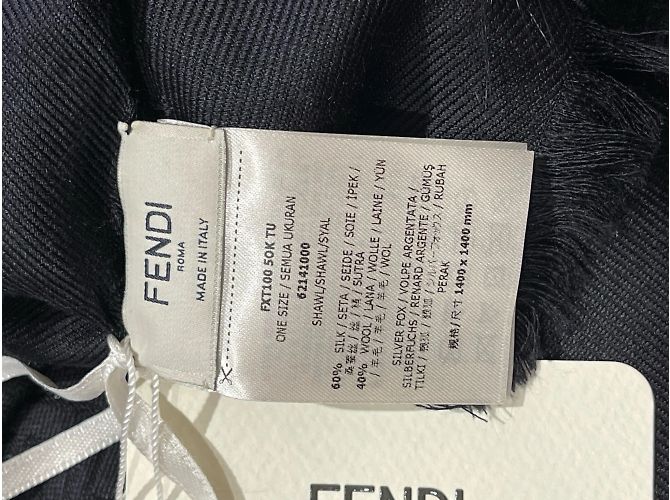 FENDI Cachecóis T. Lã Preto - vista 5