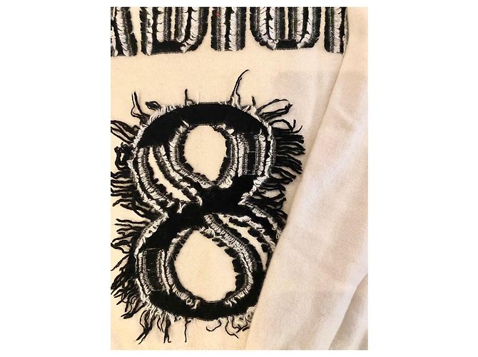 Pulôver Dior J'adior 8 de cashmere preto e creme Cru - vista 5