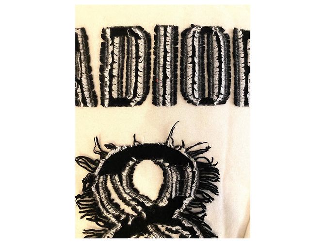 Pulôver Dior J'adior 8 de cashmere preto e creme Cru - vista 7