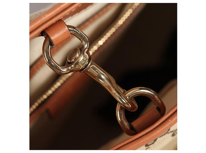 Borsa shopping Gucci Heart Bit monogramma GG beige Marrone chiaro - vista 10