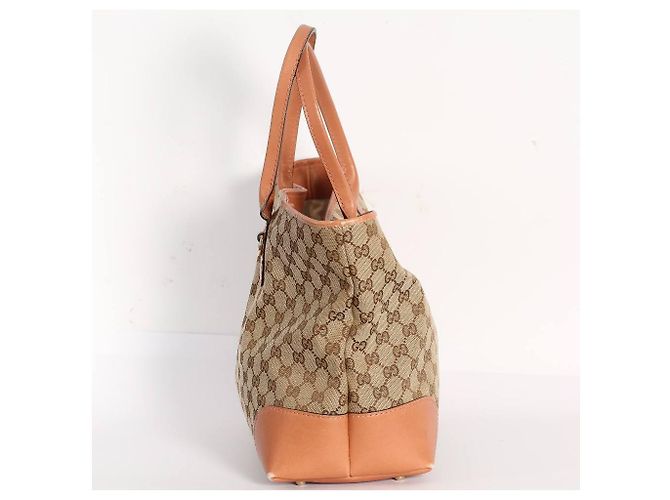 Borsa shopping Gucci Heart Bit monogramma GG beige Marrone chiaro - vista 4