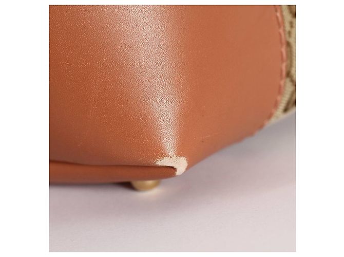 Borsa shopping Gucci Heart Bit monogramma GG beige Marrone chiaro - vista 6