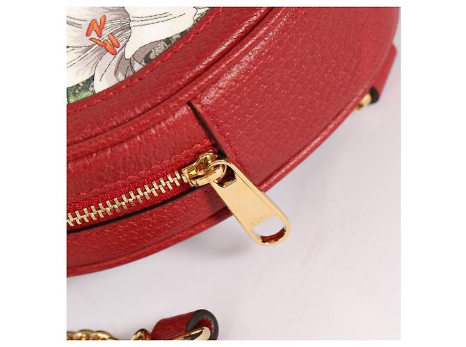 Borsa a mano Gucci Ophidia con fiori Bianco Rosso Blu Beige Arancione Giallo - vista 7