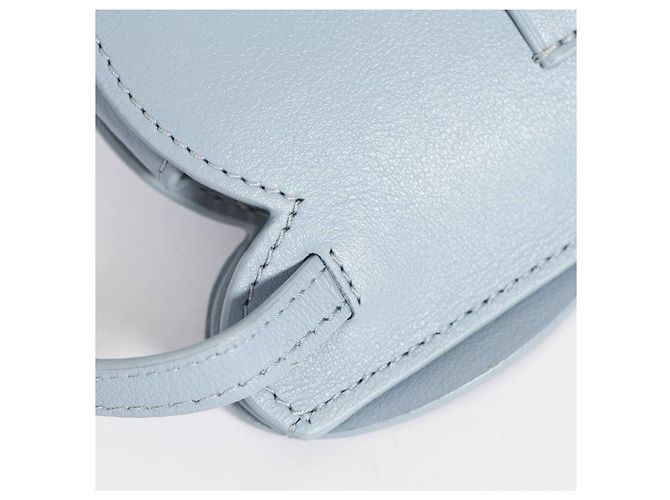 Borsa Loewe Elefante azzurro in pelle di vitello Blu chiaro - vista 12