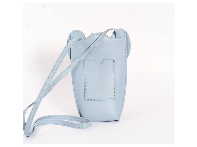 Borsa Loewe Elefante azzurro in pelle di vitello Blu chiaro - vista 3