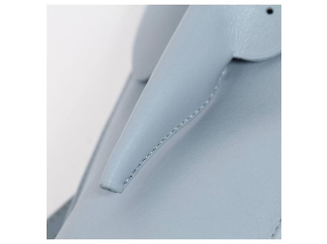 Borsa Loewe Elefante azzurro in pelle di vitello Blu chiaro - vista 8