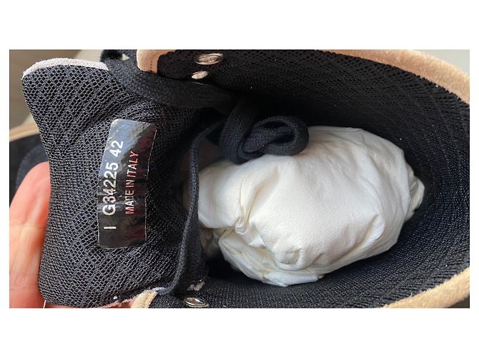 Cambon Chanel Nuove sneakers alte CC tricolore - vista 5
