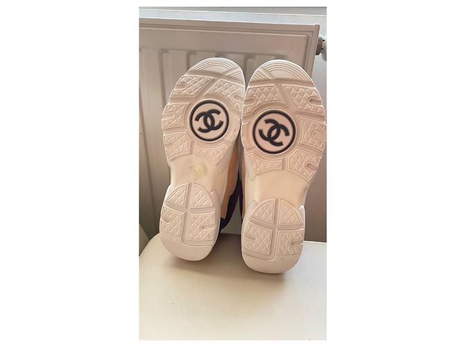 Cambon Chanel Nuove sneakers alte CC tricolore - vista 6
