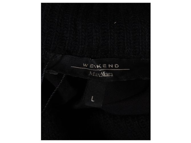 Abito Max Mara Weekend con ricamo floreale in viscosa nera Nero - vista 4